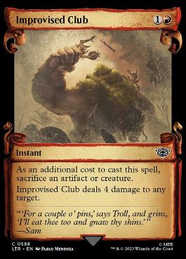 [588]【EN】■ショーケース■間に合わせの棍棒/Improvised Club【LTR】[C][赤]