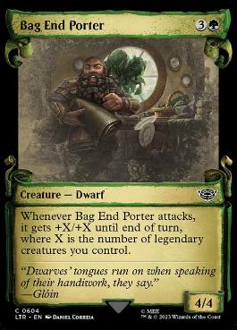 [604]【EN】■ショーケース■袋小路屋敷の荷運び人/Bag End Porter【LTR】[C][緑]