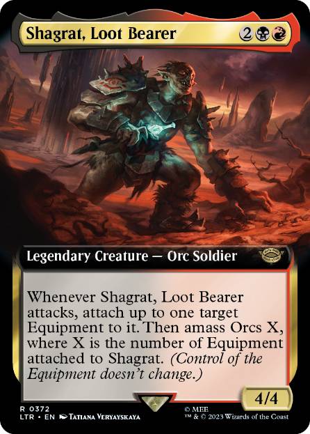 [372]【EN】■拡張アート■戦利品運び、シャグラト/Shagrat, Loot Bearer【LTR】[R][多色]
