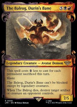 [646]【EN】■ショーケース■ドゥリンの禍、バルログ/The Balrog, Durin's Bane【LTR】[R][多色]