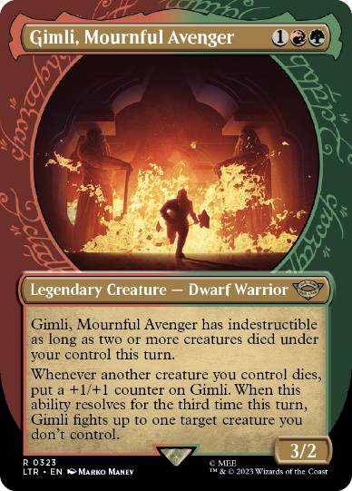 [323]【EN】■ショーケース■死を悼む復讐者、ギムリ/Gimli, Mournful Avenger【LTR】[R][多色]