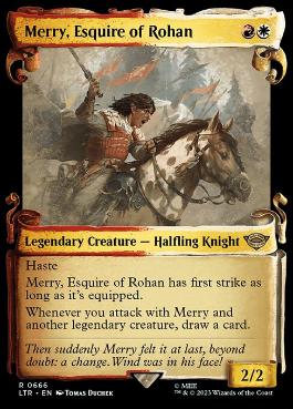 [666]【EN】■ショーケース■ローハン王家の小姓、メリー/Merry, Esquire of Rohan【LTR】[R][多色]