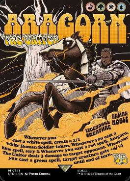 [741]【EN】■ボーダーレス■統一王、アラゴルン/Aragorn, the Uniter【LTR】[M][多色]