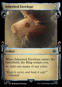 [693]【EN】■ショーケース■受け継いだ封筒/Inherited Envelope【LTR】[C][茶]