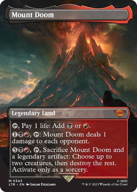 [343]【EN】■ボーダーレス■滅びの山/Mount Doom【LTR】[M][土地]
