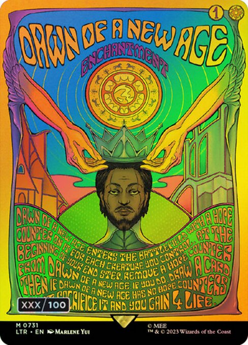 [731]【EN】【ダブルレインボウFOIL】■ボーダーレス■新たなる紀の始まり/Dawn of a New Age【LTR】[M][白]