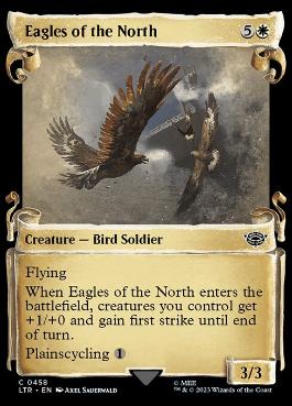 [458]【EN】【銀幕FOIL】■ショーケース■北方の大鷲/Eagles of the North【LTR】[C][白]
