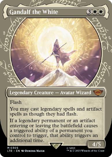 [305]【EN】【FOIL】■ショーケース■白のガンダルフ/Gandalf the White【LTR】[M][白]