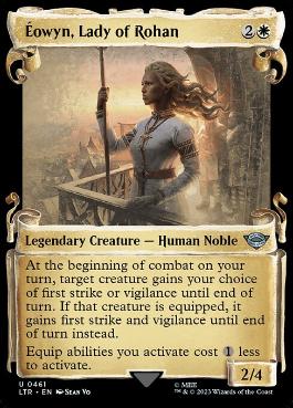 [461]【EN】【銀幕FOIL】■ショーケース■ローハンの姫君、エオウィン/Éowyn, Lady of Rohan【LTR】[U][白]