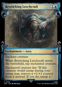 [492]【EN】【銀幕FOIL】■ショーケース■たぶらかしの呪い治療/Bewitching Leechcraft【LTR】[C][青]