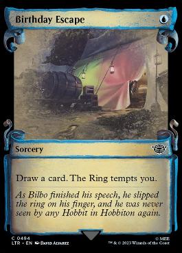 [494]【EN】【銀幕FOIL】■ショーケース■誕生日の旅立ち/Birthday Escape【LTR】[C][青]