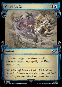 [502]【EN】【銀幕FOIL】■ショーケース■輝かしき突風/Glorious Gale【LTR】[C][青]