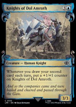 [510]【EN】【銀幕FOIL】■ショーケース■ドル・アムロスの騎士/Knights of Dol Amroth【LTR】[C][青]