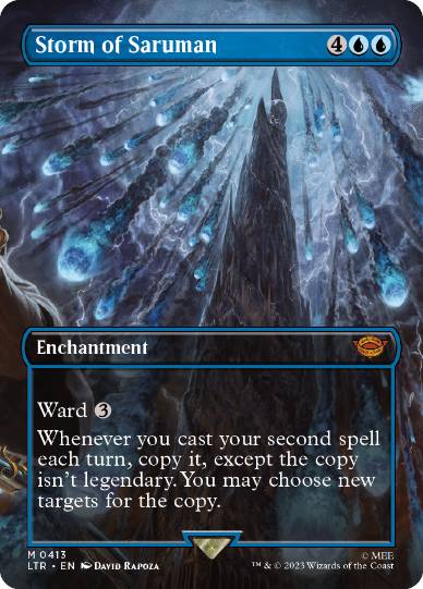 [413]【EN】【FOIL】■ボーダーレス■サルマンの嵐/Storm of Saruman【LTR】[M][青]