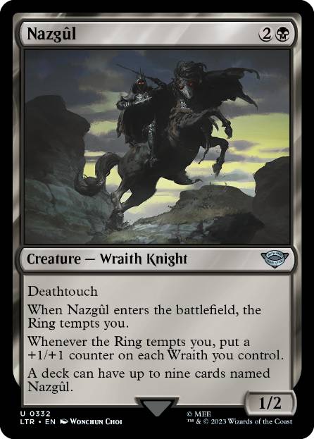[332]【EN】【FOIL】ナズグル/Nazgûl【LTR】[U][黒]