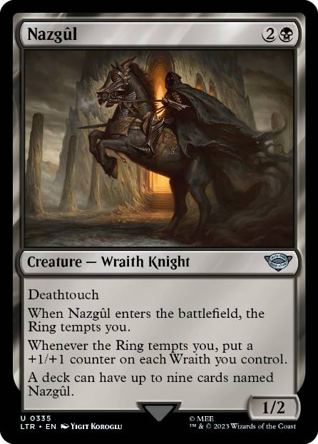 [335]【EN】【FOIL】ナズグル/Nazgûl【LTR】[U][黒]