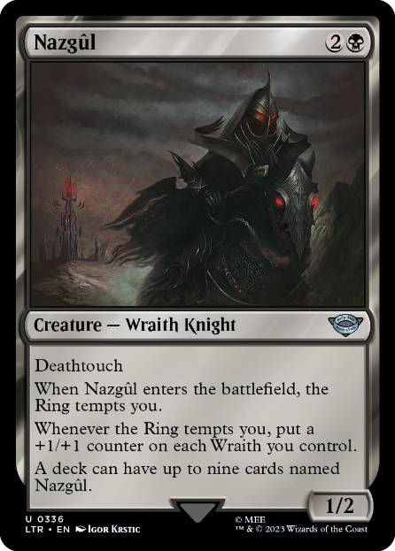 [336]【EN】【FOIL】ナズグル/Nazgûl【LTR】[U][黒]