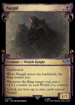 [551]【EN】【銀幕FOIL】■ショーケース■ナズグル/Nazgûl【LTR】[U][黒]