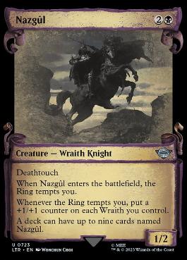 [723]【EN】【銀幕FOIL】■ショーケース■ナズグル/Nazgûl【LTR】[U][黒]