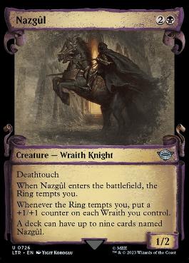 [726]【EN】【銀幕FOIL】■ショーケース■ナズグル/Nazgûl【LTR】[U][黒]