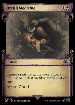 [555]【EN】【銀幕FOIL】■ショーケース■オークの薬/Orcish Medicine【LTR】[C][黒]