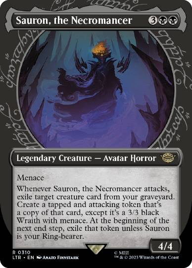 [310]【EN】【FOIL】■ショーケース■死人占い師、サウロン/Sauron, the Necromancer【LTR】[R][黒]