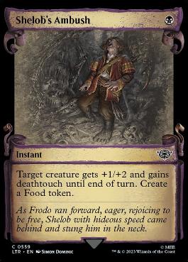 [559]【EN】【銀幕FOIL】■ショーケース■シェロブの待ち伏せ/Shelob's Ambush【LTR】[C][黒]