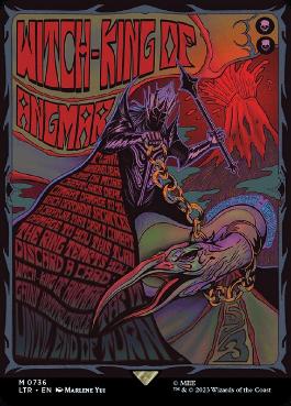 [736]【EN】【FOIL】■ボーダーレス■アングマールの魔王/Witch-king of Angmar【LTR】[M][黒]