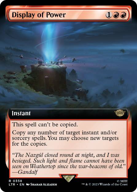 [358]【EN】【FOIL】■拡張アート■力の顕示/Display of Power【LTR】[R][赤]