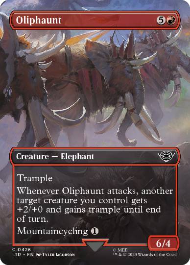 [426]【EN】【FOIL】■ボーダーレス■オリファント/Oliphaunt【LTR】[C][赤]