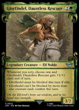 [622]【EN】【銀幕FOIL】■ショーケース■勇敢なる救い手、グロールフィンデル/Glorfindel, Dauntless Rescuer【LTR】[U][緑]