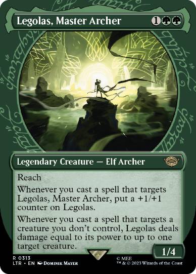 [313]【EN】【FOIL】■ショーケース■弓の名人、レゴラス/Legolas, Master Archer【LTR】[R][緑]