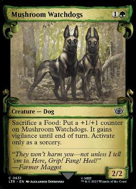 [631]【EN】【銀幕FOIL】■ショーケース■茸の番犬/Mushroom Watchdogs【LTR】[C][緑]