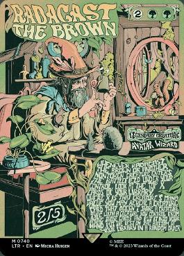 [740]【EN】【FOIL】■ボーダーレス■茶色のラダガスト/Radagast the Brown【LTR】[M][緑]