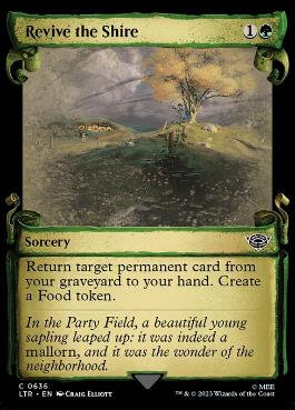 [636]【EN】【銀幕FOIL】■ショーケース■ホビット庄の復興/Revive the Shire【LTR】[C][緑]