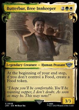 [648]【EN】【銀幕FOIL】■ショーケース■ブリー村の亭主、バタバー/Butterbur, Bree Innkeeper【LTR】[U][多色]