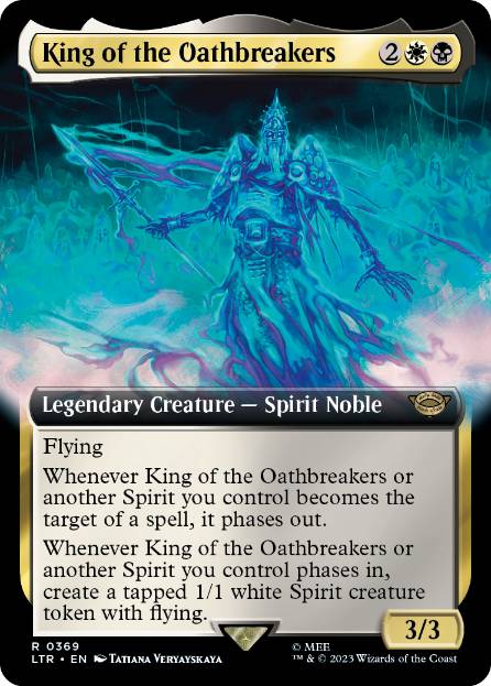 [369]【EN】【FOIL】■拡張アート■誓言破りし者の王/King of the Oathbreakers【LTR】[R][多色]