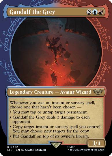 [322]【EN】【FOIL】■ショーケース■灰色のガンダルフ/Gandalf the Grey【LTR】[R][多色]