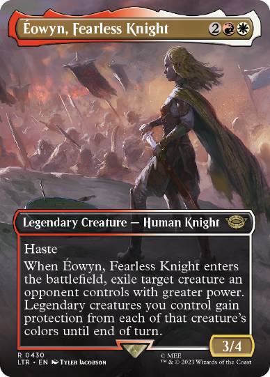 [430]【EN】【FOIL】■ボーダーレス■恐れを知らぬ騎士、エオウィン/Éowyn, Fearless Knight【LTR】[R][多色]