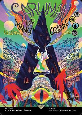 [743]【EN】【FOIL】■ボーダーレス■多彩なるサルマン/Saruman of Many Colors【LTR】[M][多色]