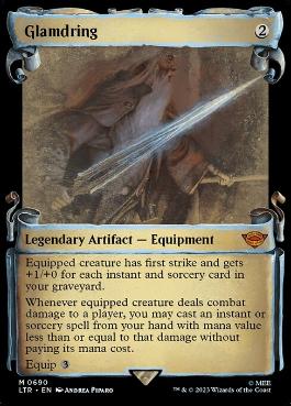 [690]【EN】【銀幕FOIL】■ショーケース■グラムドリング/Glamdring【LTR】[M][茶]