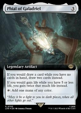 [793]【EN】【サージFOIL】■拡張アート■ガラドリエルの玻璃瓶/Phial of Galadriel【LTR】[R][茶]