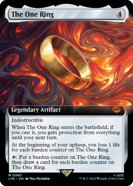 [380]【EN】【FOIL】■拡張アート■一つの指輪/The One Ring【LTR】[M][茶]