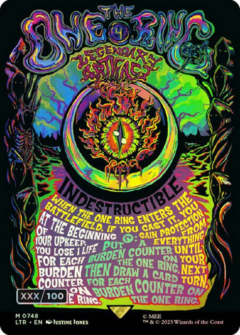 [748]【EN】【ダブルレインボウFOIL】■ボーダーレス■一つの指輪/The One Ring【LTR】[M][茶]