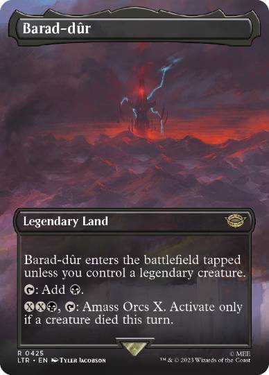 [425]【EN】【FOIL】■ボーダーレス■バラド＝ドゥール/Barad-dûr【LTR】[R][土地]