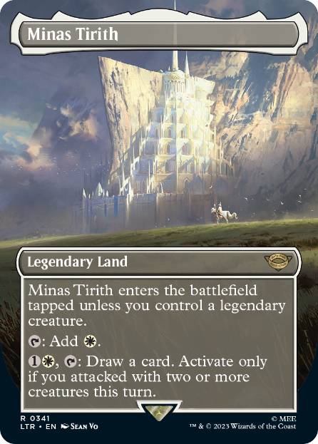 [341]【EN】【FOIL】■ボーダーレス■ミナス・ティリス/Minas Tirith【LTR】[R][土地]