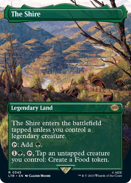 [345]【EN】【FOIL】■ボーダーレス■ホビット庄/The Shire【LTR】[R][土地]