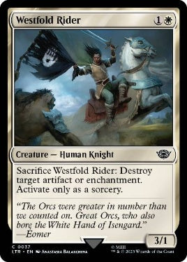 [037]【EN】ウェストフォルドの乗り手/Westfold Rider【LTR】[C][白]