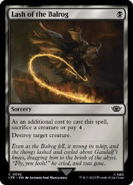 [092]【EN】バルログの鞭打ち/Lash of the Balrog【LTR】[C][黒]