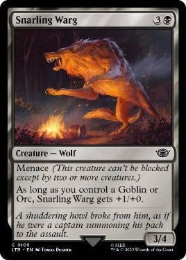 [109]【EN】うなる魔狼/Snarling Warg【LTR】[C][黒]